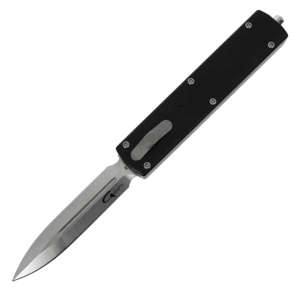 GOLGOTH - G12DT - Couteau automatique lame double tranchant acier D2 manche aluminium