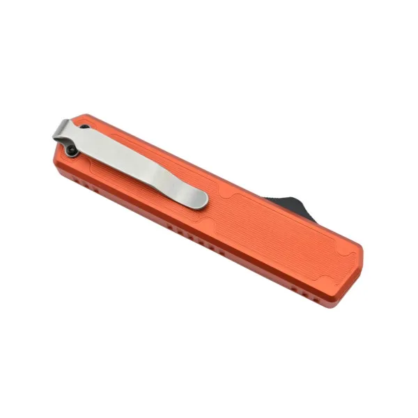 GOLGOTH - G11C5 - Orange OTF lame acier D2 manche aluminium orange et fibre de carbone