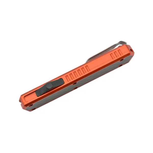 GOLGOTH - G11C5 - Orange OTF lame acier D2 manche aluminium orange et fibre de carbone - 2