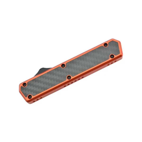 GOLGOTH - G11C5 - Orange OTF lame acier D2 manche aluminium orange et fibre de carbone - 3
