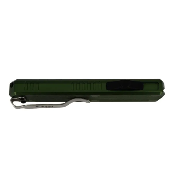 GOLGOTH - G11B2 - Vert OTF lame double tranchant acier D2 manche aluminium vert et fibre de carbone - 3