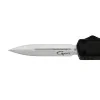 GOLGOTH - G11B1 - Noir OTF lame double tranchant acier D2 manche aluminium noir et fibre de carbone - 5
