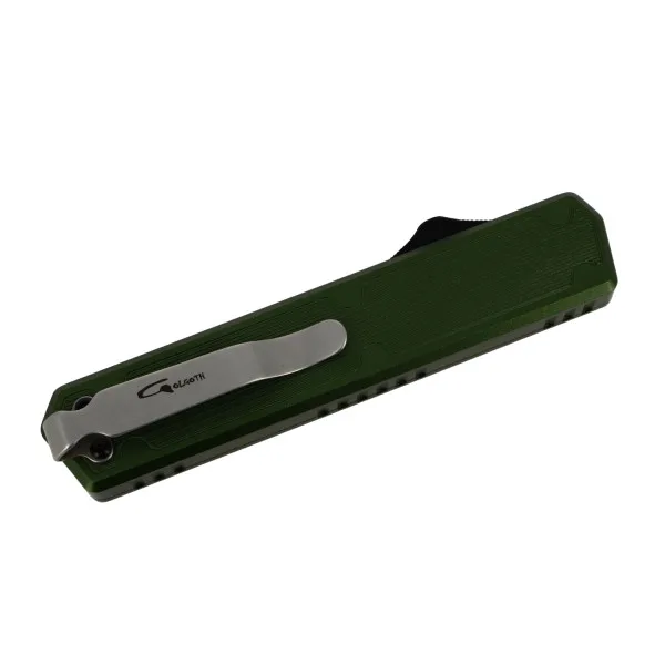 GOLGOTH - G11A2 - Vert OTF peigne acier D2 manche aluminium vert et fibre de carbone - 2