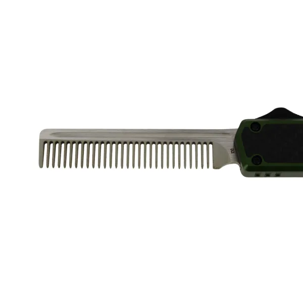 GOLGOTH - G11A2 - Vert OTF peigne acier D2 manche aluminium vert et fibre de carbone - 5