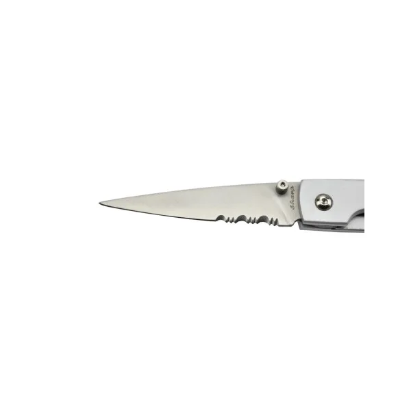 SHARP DELUXE - 1284SH - Couteau pliant lame acier avec serrations manche aluminium - 4