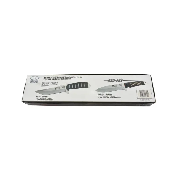 MTECH - WH-702 - Couteau fixe avec LED rouge lame acier 440C