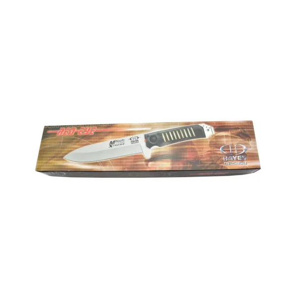 MTECH - WH-702 - Couteau fixe avec LED rouge lame acier 440C - 2