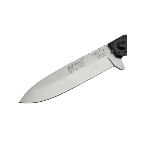 MTECH - WH-702 - Couteau fixe avec LED rouge lame acier 440C - 5