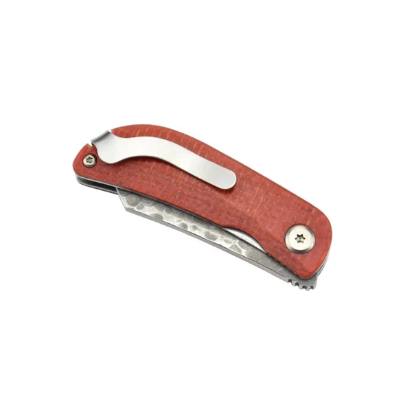 MCUSTA - MC211D - Damas Micarta noir et rouge - 2