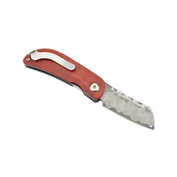 MCUSTA - MC211D - Damas Micarta noir et rouge - 4