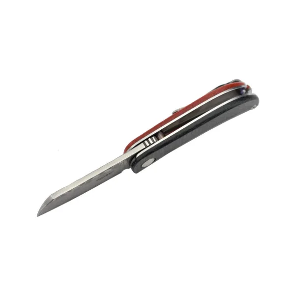 MCUSTA - MC211D - Damas Micarta noir et rouge - 5