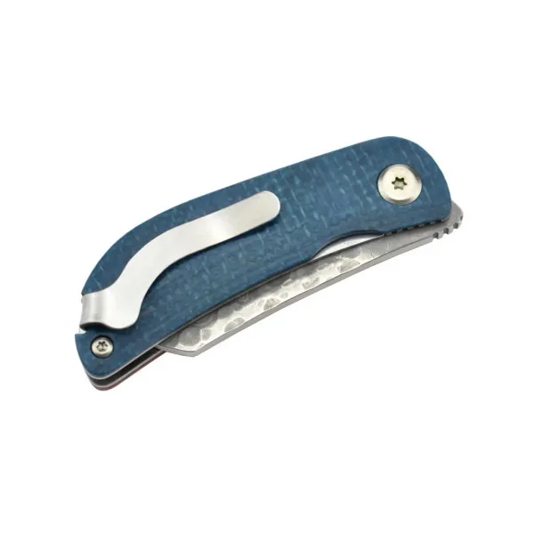 MCUSTA - MC213D - Damas Micarta rouge et bleu - 2