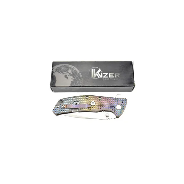 KIZER - Ki5404A2 - Magnum Couteau pliant G10 Noir et acier S35VN