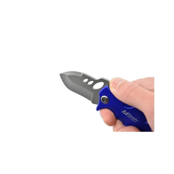 MTECH - MT365BL - Couteau de poche Bleu en acier 440
