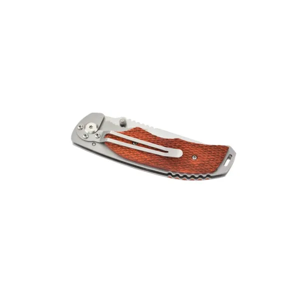 MTECH - MT216 - Couteau pliant lame acier 440 et manche bois texturé - 2
