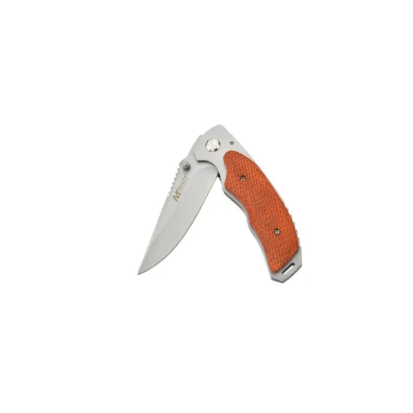MTECH - MT216 - Couteau pliant lame acier 440 et manche bois texturé - 4