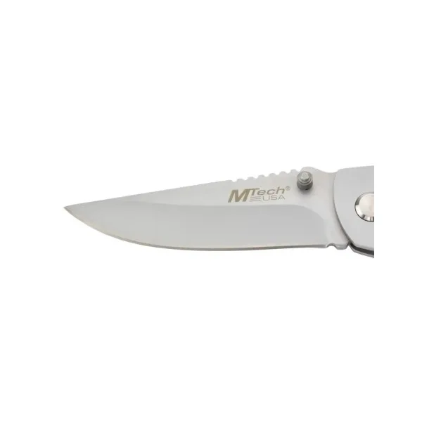 MTECH - MT216 - Couteau pliant lame acier 440 et manche bois texturé - 9