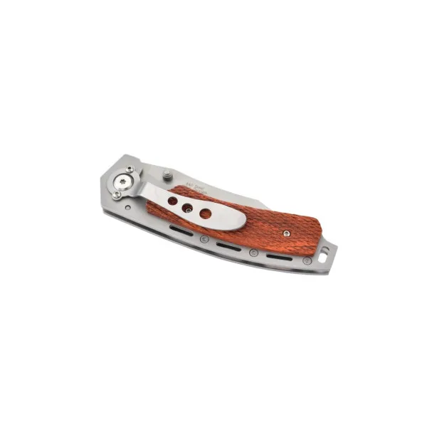 MTECH - MT215 - Couteau pliant lame acier 440 et manche bois texturé - 2