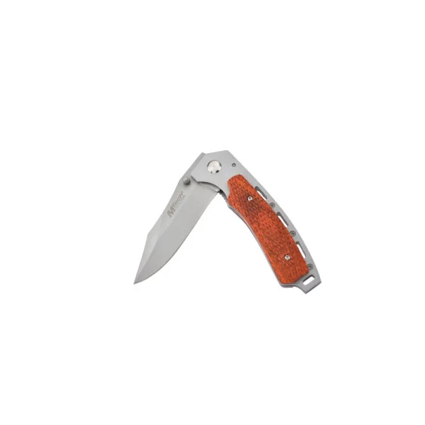 MTECH - MT215 - Couteau pliant lame acier 440 et manche bois texturé - 4