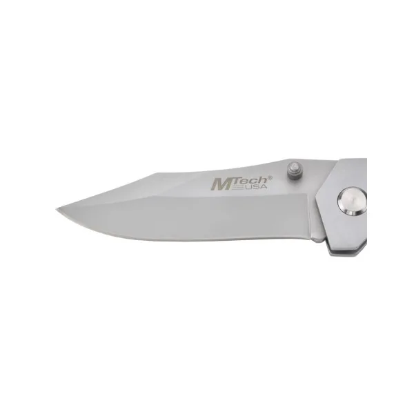 MTECH - MT215 - Couteau pliant lame acier 440 et manche bois texturé - 9
