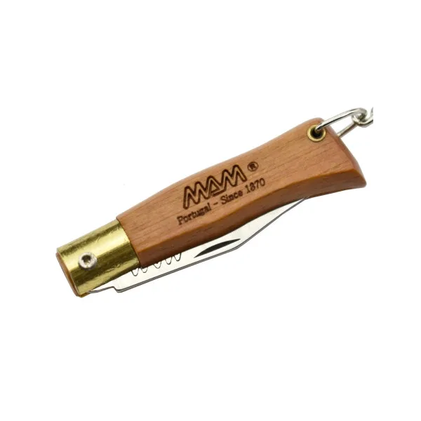 MAM - MAM2002 BOIS - Mini couteau pliant porte-clés portugais