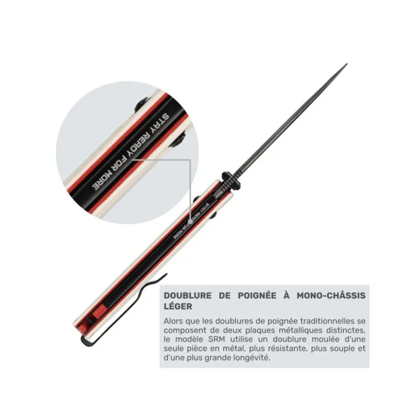 SRM - TERRIER 258L-GT2 - Couteau pliant - 5