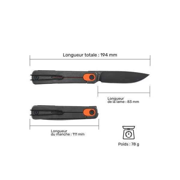 SRM - 135L-GJ - Couteau pliant - 2