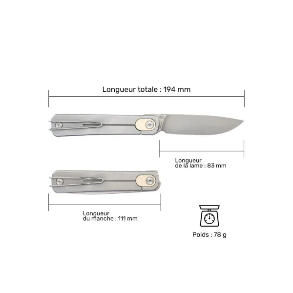 SRM - 135L-GT - Couteau pliant - 2