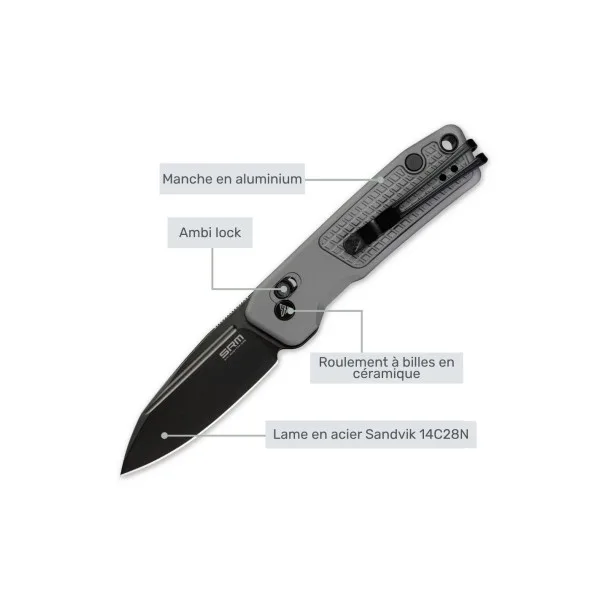 SRM - SCOUT 7229-AK - Couteau pliant - 3