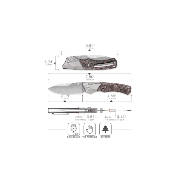REMETTE KNIVES - WD107-TB - Couteau pliant - 2