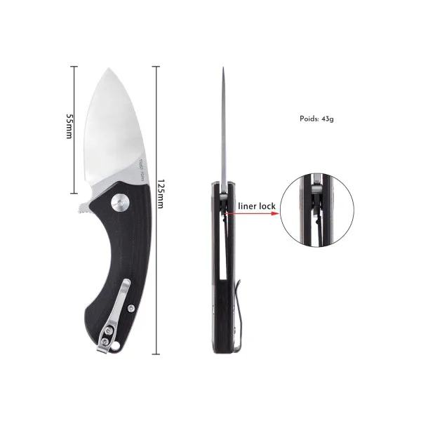 TACRAY KNIVES - TRMINM01N - NOIR - 8
