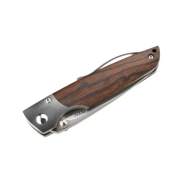 MCUSTA - MC143G - Couteau pliant lame SPG2 manche Iron Wood - 2