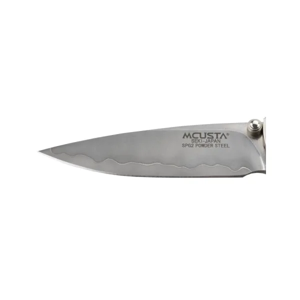 MCUSTA - MC143G - Couteau pliant lame SPG2 manche Iron Wood - 4
