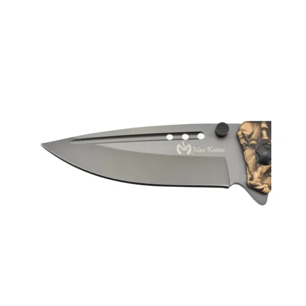 MAXKNIVES - MK142 - Couteau pliant ouverture assistée acier 3Cr13 et aluminium - 8