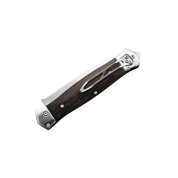 MAXKNIVES - MKO15 - Couteau automatique lame acier manche bois - 4