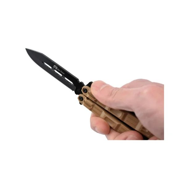MAXKNIVES - P41M - Couteau papillon marron