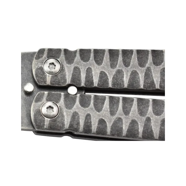 MAXKNIVES - P42 - Couteau papillon en acier stonewash - 2