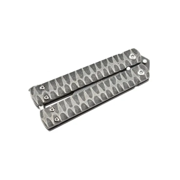 MAXKNIVES - P42 - Couteau papillon en acier stonewash - 6