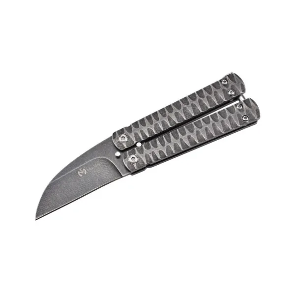 MAXKNIVES - P42 - Couteau papillon en acier stonewash - 8