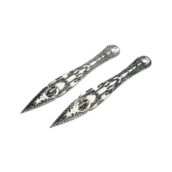 FANTASY MASTER - FM0072M - Set de 2 couteaux de lancer grand format - 8