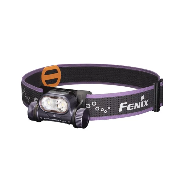 FENIX - HM65RT V2.0 DARK PURPLE - Lampe Frontale Rechargeable - 1600 LUMENS