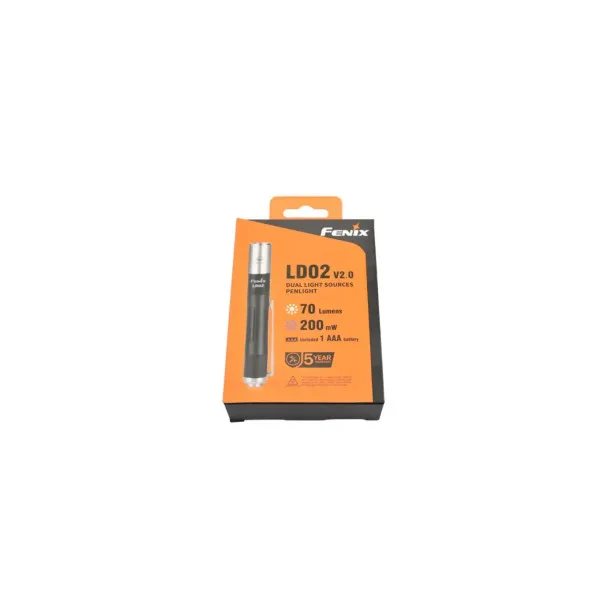 FENIX - LD02 V2.0 - Lampe de poche compacte - 70 LUMENS - 2