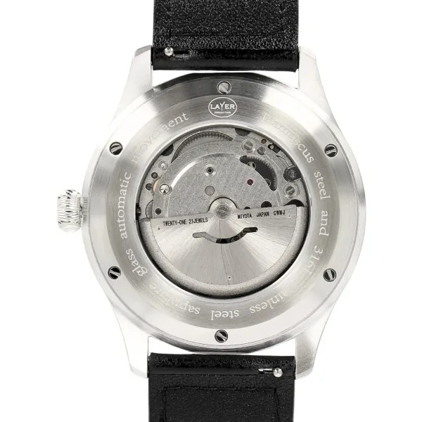 LAYER Production - LWPSD - Montre automatique Damas inoxydable - 2