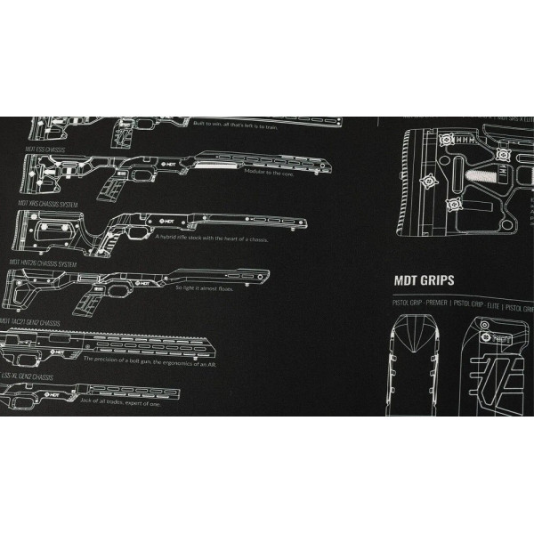 TAPID DE TABLE MDT Mat — Noir