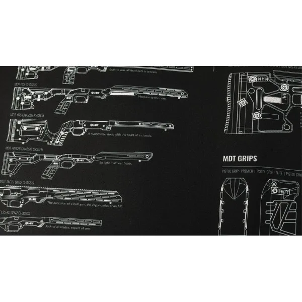 TAPID DE TABLE MDT Mat — Noir