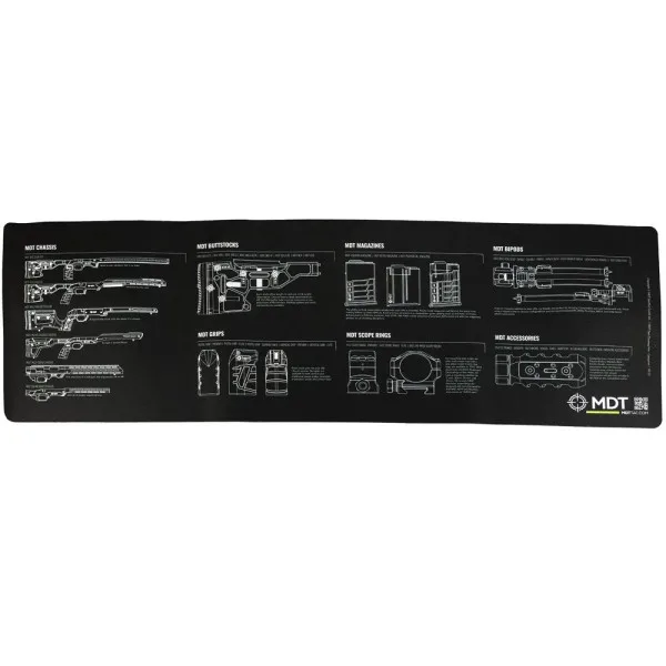 TAPID DE TABLE MDT Mat — Noir