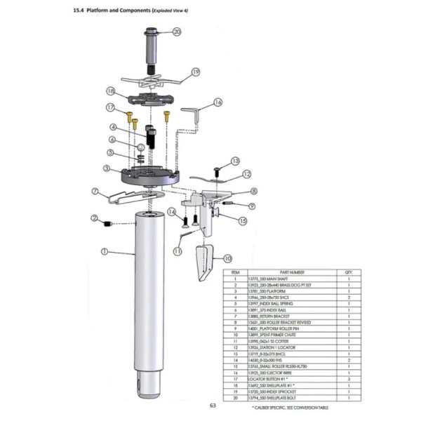 Dillon 13720 550B Pignon d'indexation pour RL550  Chez DEVILLE ARMORY. Votre armurerie en ligne.
