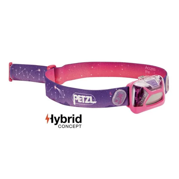 LAMPE FRONTALE PETZL "TIKKID" ROSE
