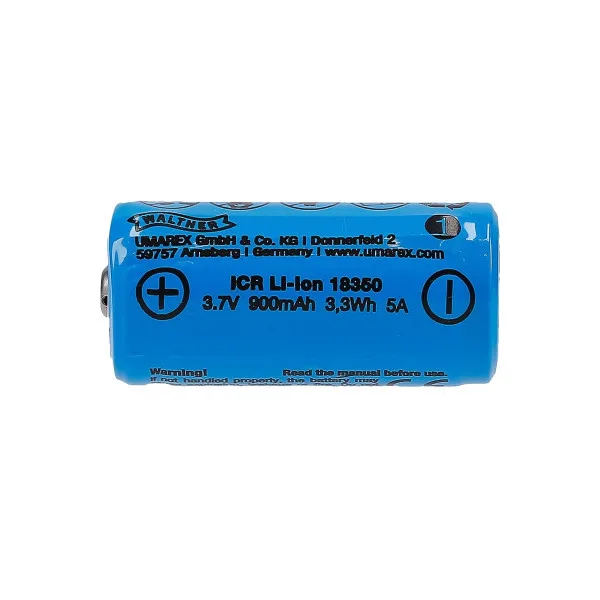 PILE POUR LAMPE WALTHER 18350 LI-ION 900 mAh