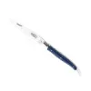 LAGUIOLE G.DAVID HÊTRE TEINTE BLEU MITRES INOX 12CM